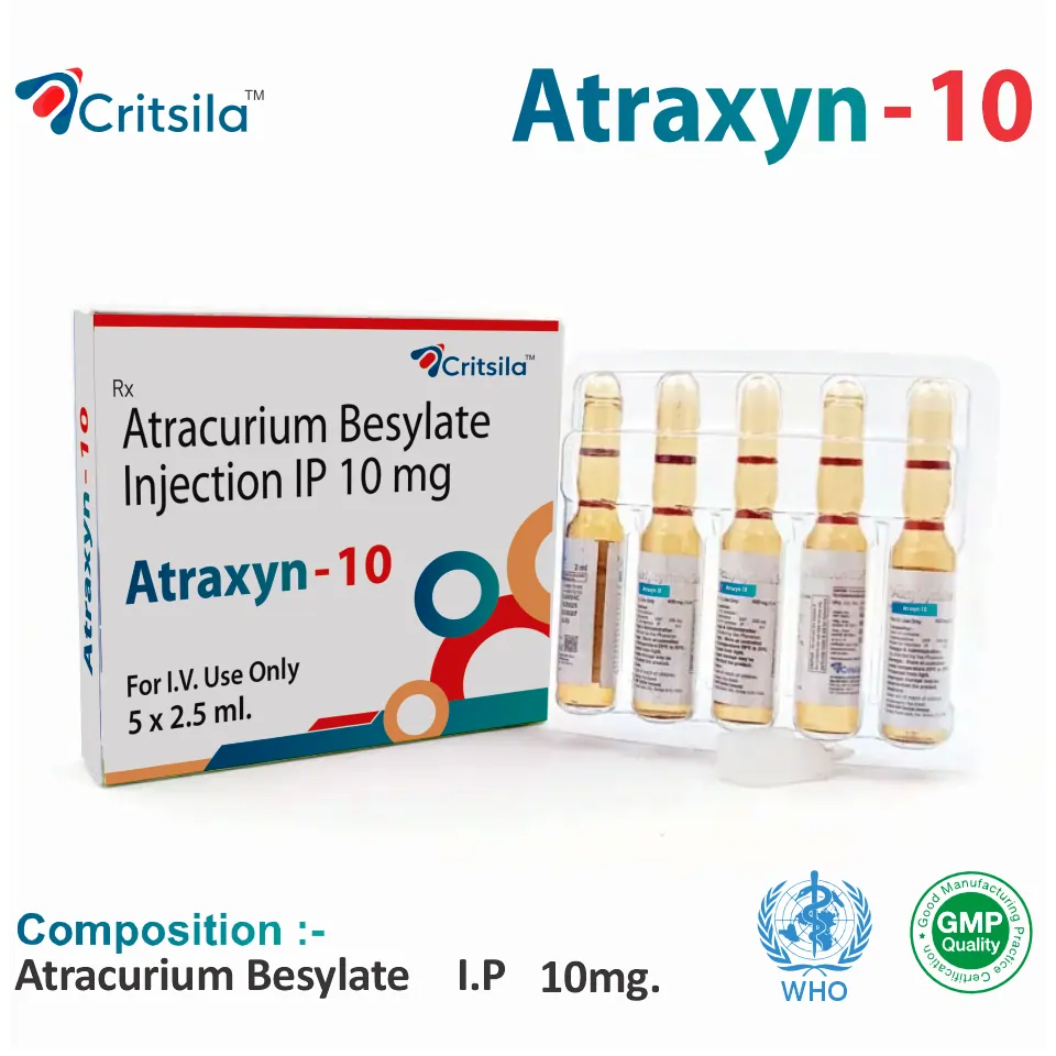 Atracurium (10mg) Injection in PCD Pharma Franchise at Best Price